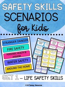 IS THIS SAFE SCENARIO Task Cards SET 1 - Stranger Danger, Water & Fire Safety