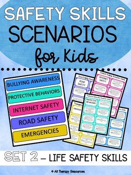 IS THIS SAFE SCENARIO Task Cards SET 2 - Personal Safety, Road & Internet Safety