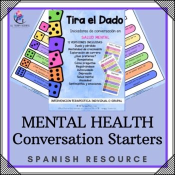 SPANISH VERSION - Roll a Die MENTAL HEALTH CONVERSATION STARTER