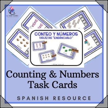 SPANISH VERSION - Counting & Numbers Peg It Task Cards - Preschool Kindergarten