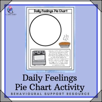 School Counseling Check In Tool - Daily Feelings Pie Chart Activity Craft