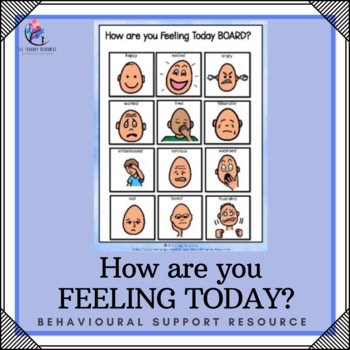 School Counseling Check In Tool - How are you Feeling Today Autism Visuals