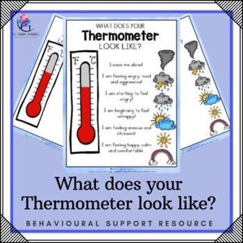 Feelings Tool - What does your Thermometer Look Like? Printable