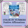 Winter Color by Affirmation - Mental Health Anxiety Depression Counseling