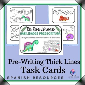 SPANISH VERSION Pre-writing Tracing and Scissor Practice Task Skills Fine Motor