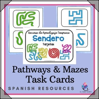 SPANISH VERSION - PATHWAYS - Early Learning Task Cards -  Fine Motor Skills
