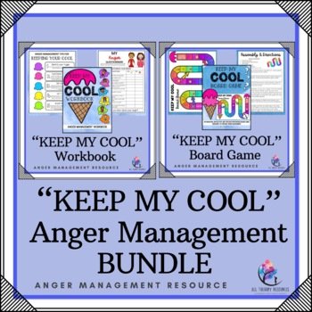 SPANISH BUNDLE - "Keep Your Cool " Workbook and Board Game - Anger Management