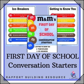 M&M Back to School - Getting to Know You Team Building Activities Ice Breakers