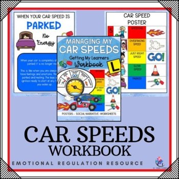 Emotional Regulation Workbook - Managing My Car Speed - 5 Speed