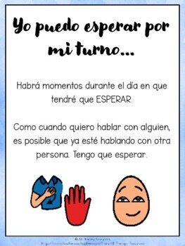 SPANISH VERSION - Social Narrative - Learning to Wait - Skill Development - Image 2