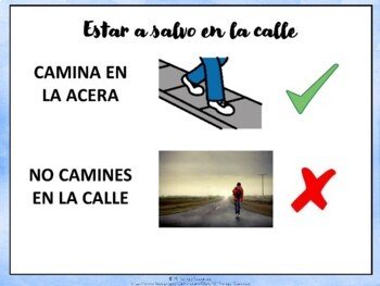 SPANISH VERSION Being Safe on the Road Social Narrativ - Autism ABA Life Skills - Image 2