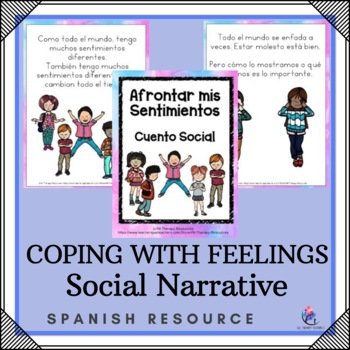 SPANISH VERSION - My Coping with Feelings Book - Social Narrative & Activities