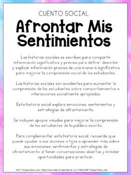 SPANISH VERSION - My Coping with Feelings Book - Social Narrative & Activities - Image 2