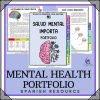 SPANISH VERSION | Mental Health Workbook for Teens I CBT Portfolio Collection