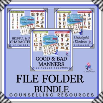 BUNDLE - File Folder Activities - Character Traits I Manners I Behavior