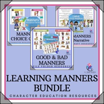 BUNDLE - Learning about Manners Bundle - File Folder Social Narrative Cards