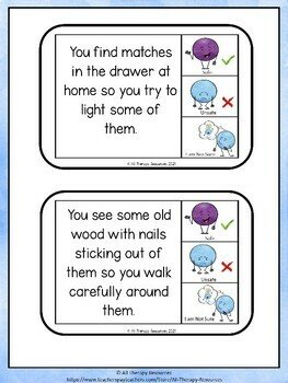 IS THIS SAFE Task Cards - SET 2 - Fire Safety Stranger Danger Social Hygiene - Image 3