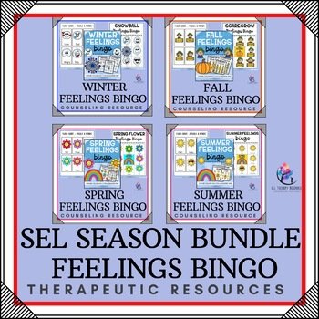 SEASONAL BUNDLE - Feelings Bingo - SPRING SUMMER FALL WINTER