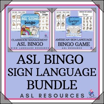 BUNDLE - ASL BINGO GAMES - Alphabet and Classroom Management Signs