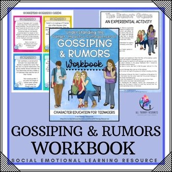 Gossiping & Rumors Character Education I Teenager SEL Workbook