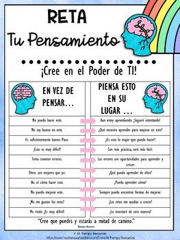 GROWTH MINDSET BINGO Game – Growth and Fixed Mindset – SPANISH VERSION ...