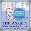 TEST ANXIETY Counseling Brochure for Kids - SEL School Counselor Resource