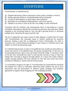 Trichotillomania Support Resource - Pulling Hair Out - Therapy / Counseling - Image 3