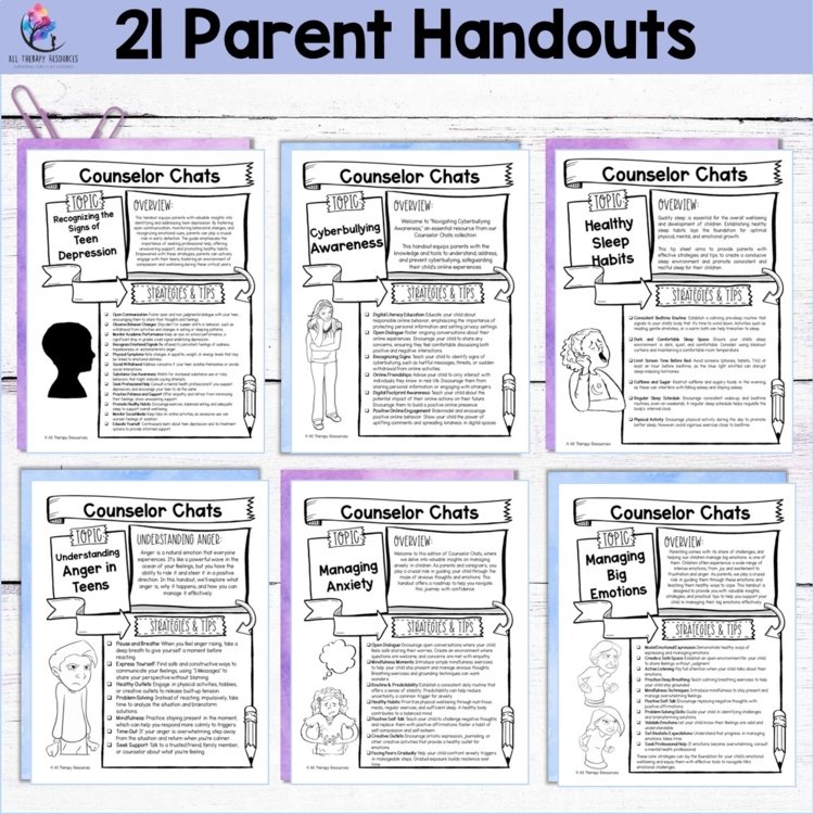 COFFEE WITH THE COUNSELOR - Parent Handouts Parent Workshop School Counseling