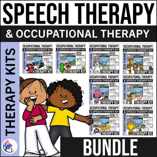 Speech Therapy & Occupational Therapy Activities 8 Themed Therapy Kits Cookie