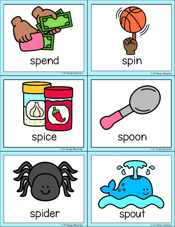SP BEGINNING SOUNDS BLENDS WORKSHEETS I Spy Write the Room Speech Therapy Phonic