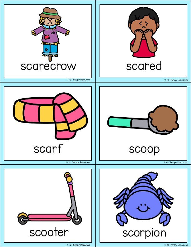 SC BEGINNING SOUNDS BLENDS WORKSHEETS I Spy Write the Room Speech Therapy Phonic