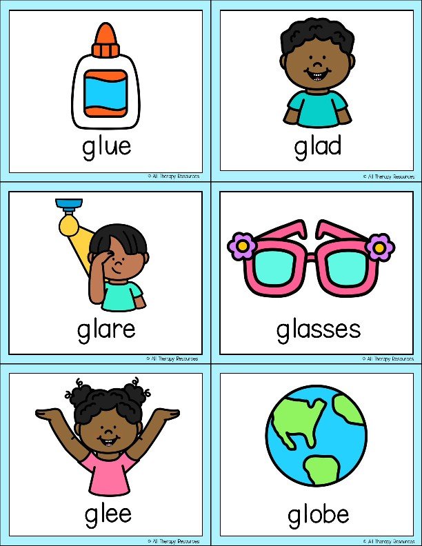 GL BEGINNING SOUNDS BLENDS WORKSHEETS I Spy Write the Room Speech Therapy Phonic