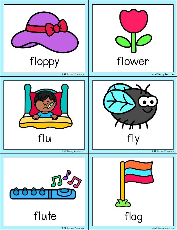 FL BEGINNING SOUNDS BLENDS WORKSHEETS I Spy Write the Room Speech Therapy Phonic