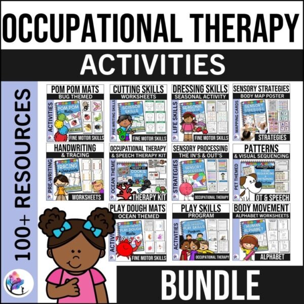 Ultimate Occupational Therapy Activities Bundle Fine Motor, Sensory, Pre-Writing