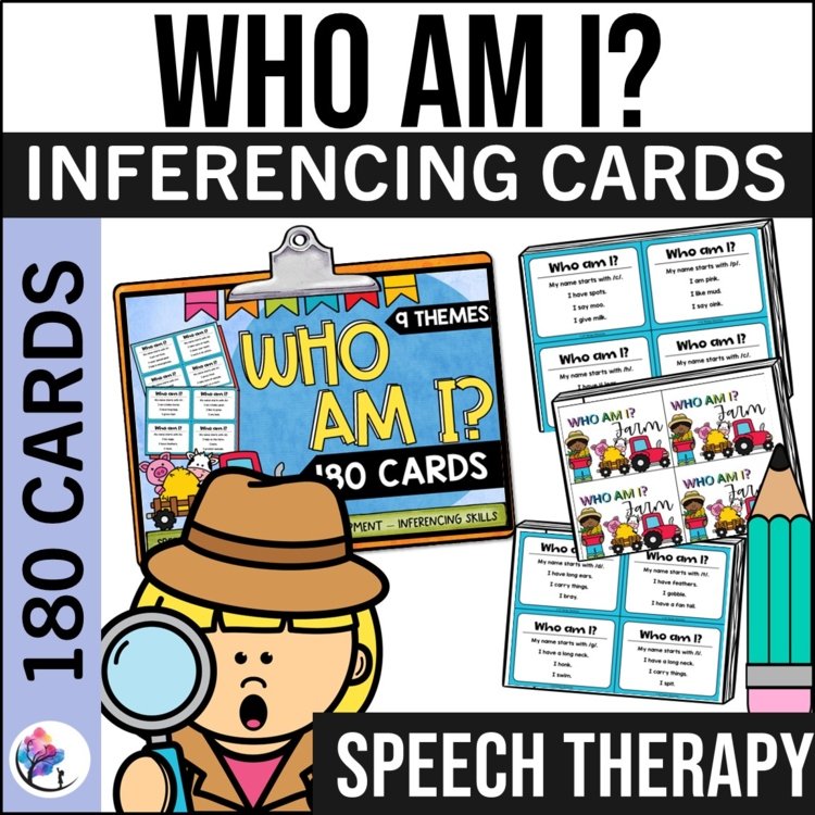 Who Am I? Animal Guessing Game | Making Inferences I Speech Therapy Activities