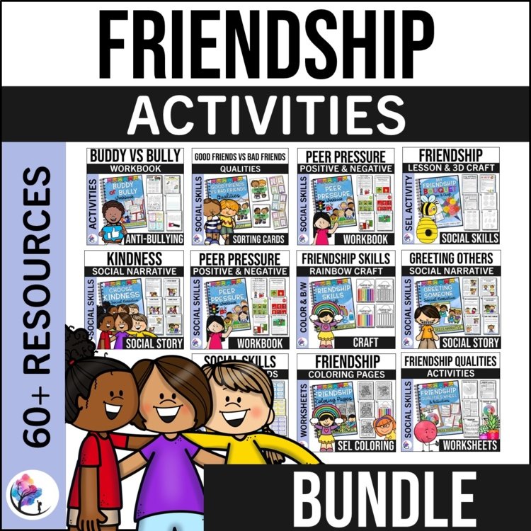 FRIENDSHIP ACTIVITIES Friendship Craft & Friendship Day Social Skills Activities