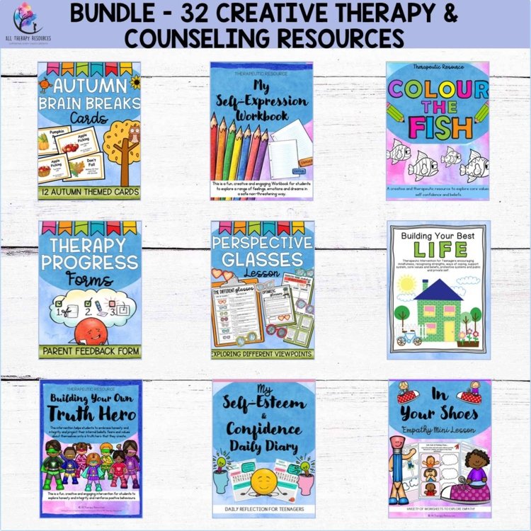 PLAY THERAPY & CREATIVE COUNSELING ACTIVITIES - School Counseling Games BUNDLE