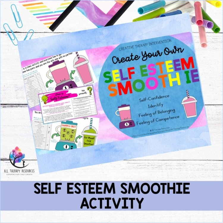 SELF ESTEEM WORKSHEETS Self Esteem Activity Self Confidence Activities Smoothie