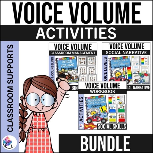 CLASSROOM VOICE VOLUME Workbook Activities Social BUNDLE