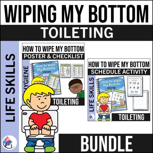 TOILETING SOCIAL SCRIPT & TOILETING TRACKING - How to Wipe My Bottom BUNDLE