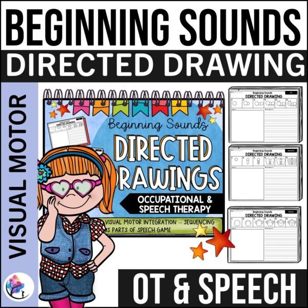BEGINNING SOUNDS DIRECTED DRAWING Occupational Therapy Activities Drawing