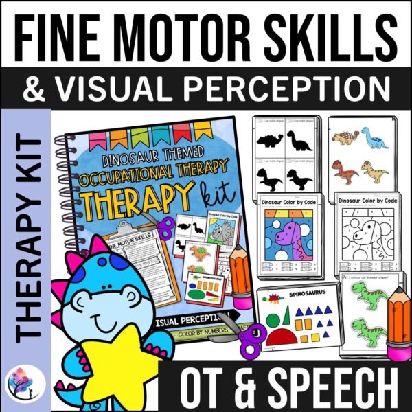 VISUAL PERCEPTION & FINE MOTOR SKILLS ACTIVITIES Occupational Therapy DINOSAUR