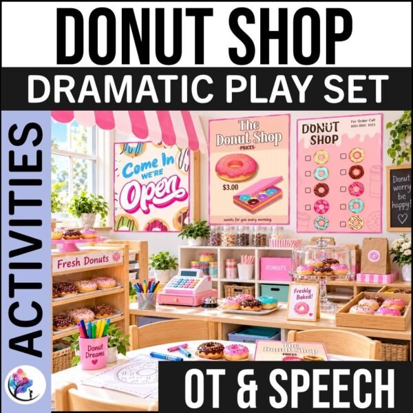 Donut Shop Dramatic Play & Interactive Therapy Activities