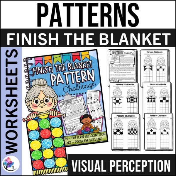PATTERN WORKSHEETS - VISUAL PERCEPTION & FINE MOTOR SKILLS ACTIVITIES - WEAVE