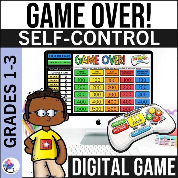 PRACTICING SELF-CONTROL LESSON - Impulse Control Activities - Stop Think Act Go
