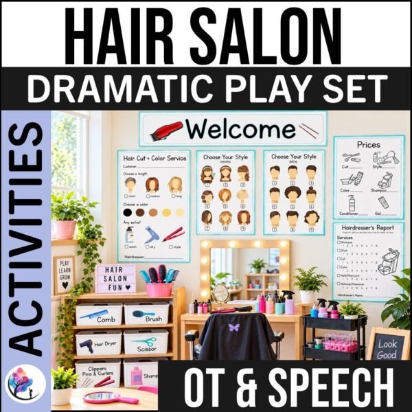 Hair Salon Dramatic Play & Interactive Therapy Activities