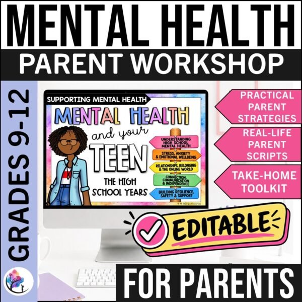 MENTAL HEALTH PARENT WORKSHOP PRESENTATION Stress Anxiety High School
