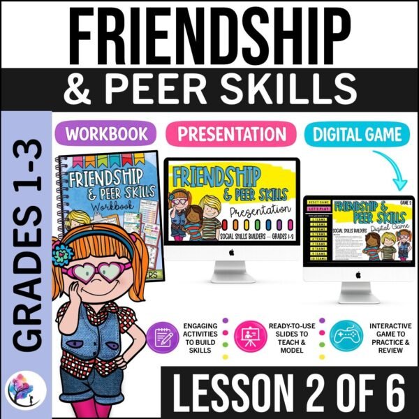 SOCIAL SKILLS ACTIVITIES WORKSHEETS FRIENDSHIP Small Group Counseling Curriculum