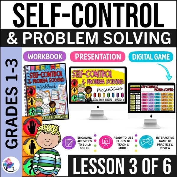 IMPULSE CONTROL ACTIVITIES GAMES & WORKSHEETS - PROBLEM SOLVING SCENARIOS