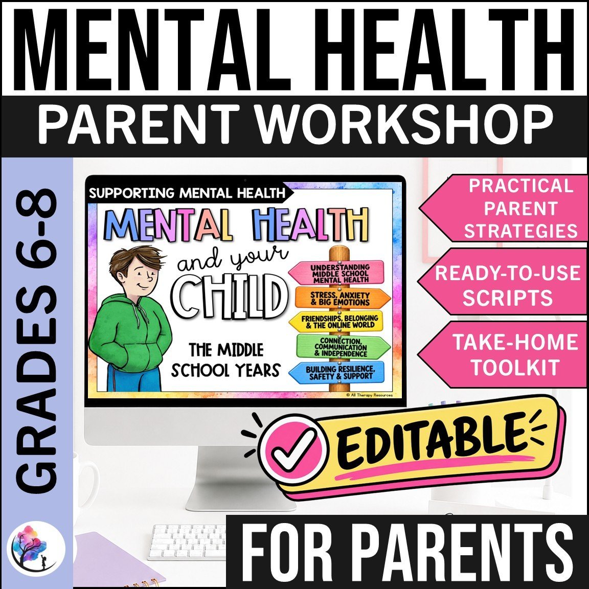 MENTAL HEALTH PARENT WORKSHOP PRESENTATION Stress Anxiety Middle School
